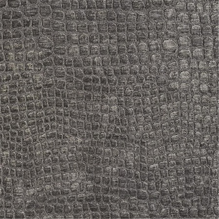 Designer Fabrics 54 in. Wide Dark Grey Textured Alligator Shiny Woven Velvet Upholstery Fabric K0151L